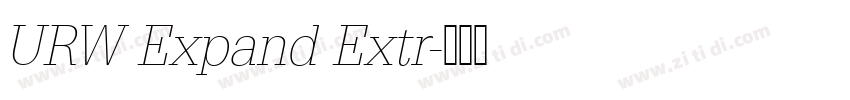 URW Expand Extr字体转换 URW Expand Extr字体转换